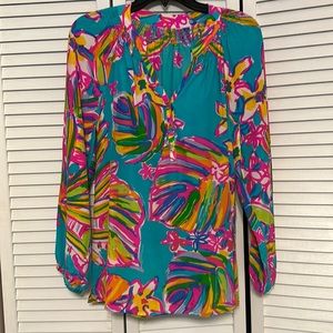Lily Pullitzer Elsa silk top